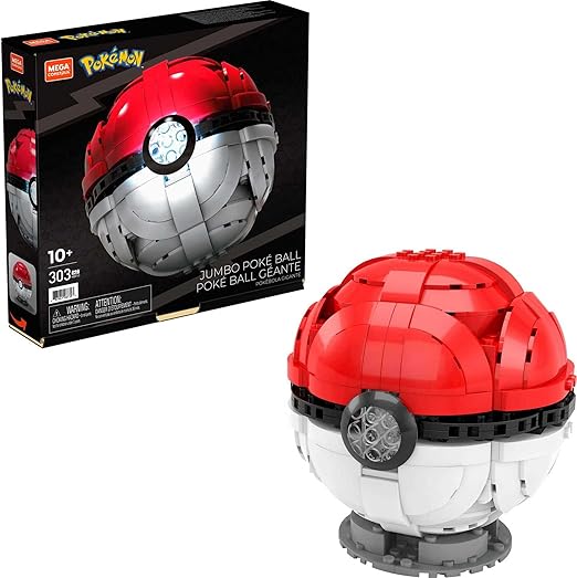 Mega Construx Pokémon Jumbo Poké Ball Construction Set HBF53 - Colorland Toys
