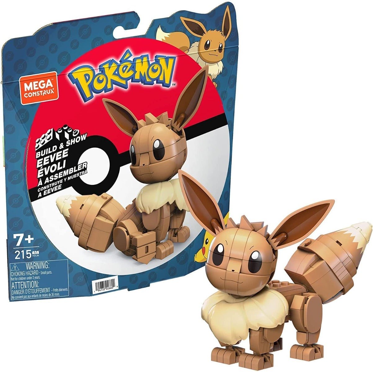 Mega Pokémon Build & Show Eevee Building Set HDL84 - Colorland Toys