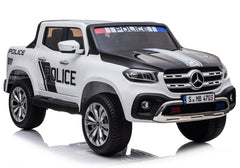 Megastar Licensed Ride On Mercedes Benz Police Car White 606J - Colorland Toys
