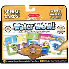 Melissa and Doug Water Wow Splash Cards Shapes Numbers & Colors 5237 - Colorland Toys
