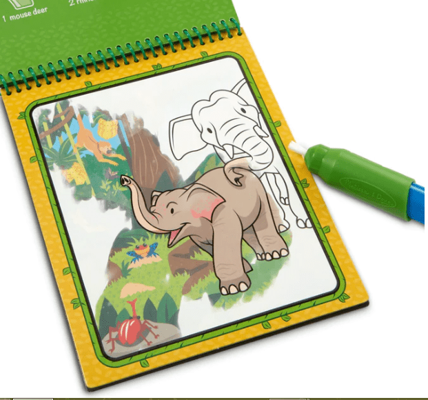 Melissa & Doug On The Go Water Wow Jungle Water Reveal Pad 30176 - Colorland Toys