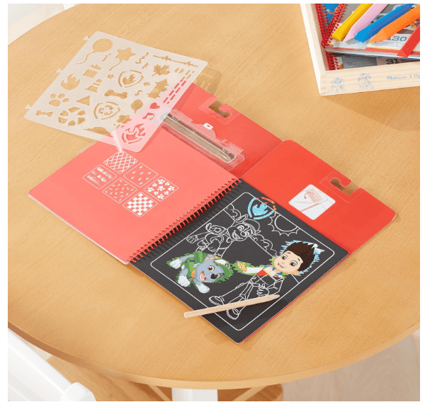 Melissa & Doug Paw Patrol Scratch Art Pad - Marshall - Colorland Toys