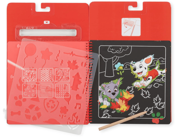 Melissa & Doug Paw Patrol Scratch Art Pad - Marshall - Colorland Toys