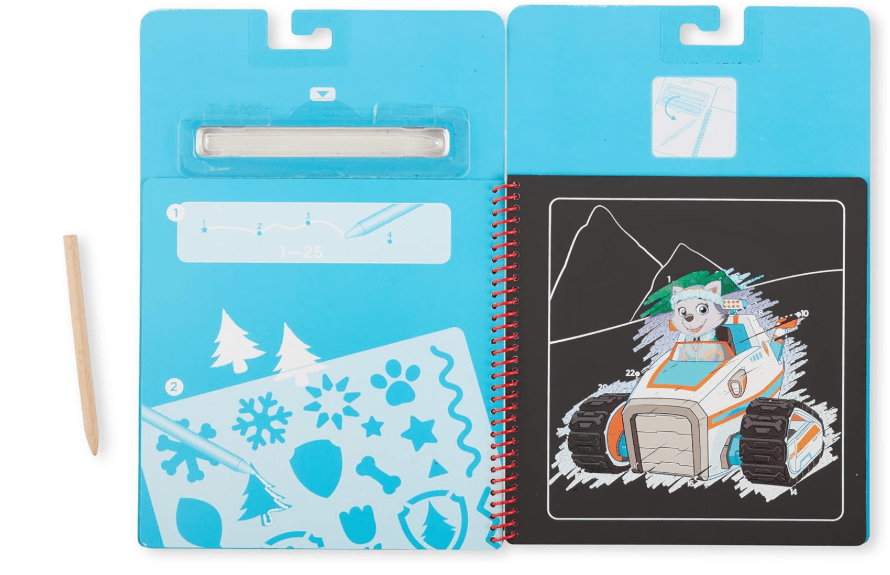 Melissa & Doug Paw Patrol Scratch Art Pad - Skye 33260 - Colorland Toys