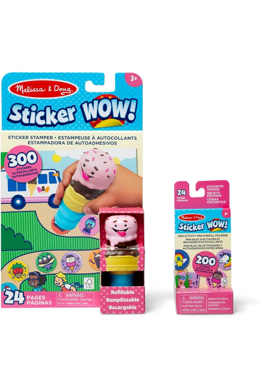 Melissa & Doug Sticker WOW! Ice Cream Bundle