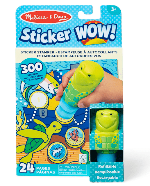 Melissa & Doug Sticker Wow Stamper & Activity Pad - Turtle 772502344 - Colorland Toys