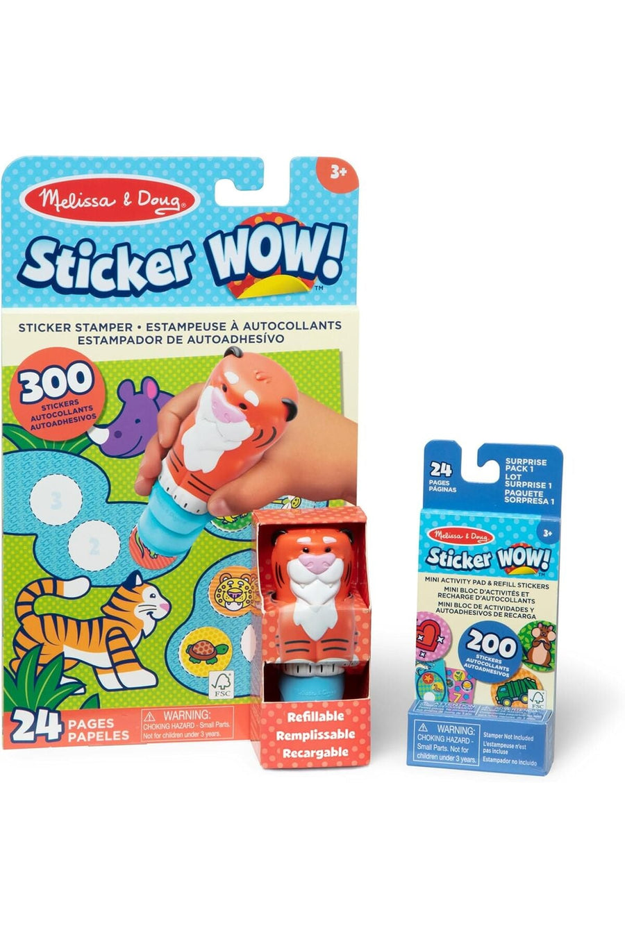 Melissa & Doug Sticker Wow Tiger Bundle