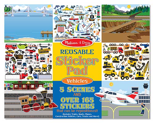 Melissa & Doug Vehicle Sticker Pad 4199 - Colorland Toys