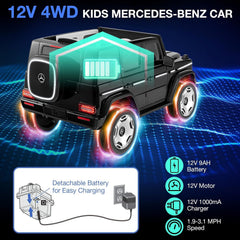 Mercedes Benz G-63 AMG 12V Ride-On EVA- Leather 2M Black JJ2088 - Colorland Toys
