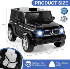 Mercedes Benz G-63 AMG 12V Ride-On EVA- Leather 2M Black JJ2088 - Colorland Toys