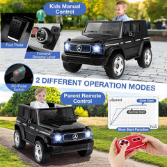 Mercedes Benz G-63 AMG 12V Ride-On EVA- Leather 2M Black JJ2088 - Colorland Toys