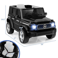 Mercedes Benz G-63 AMG 12V Ride-On EVA- Leather 2M Black JJ2088 - Colorland Toys