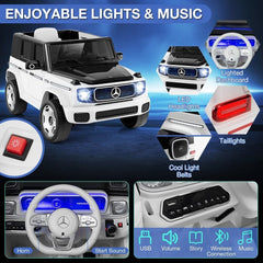 Mercedes Benz G-63 AMG 12V Ride-On EVA- Leather 2M Grey JJ2088 - Colorland Toys