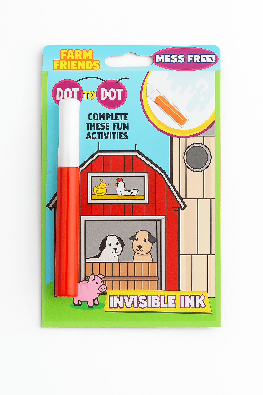 Mess Free Dot To Dot Invisible Ink Count to 25 with Rhyming Riddles DOT108 - Colorland Toys