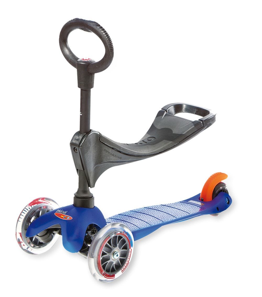 Micro Mini Micro 3In1 Classic Blue Scooter MM0086 - Colorland Toys