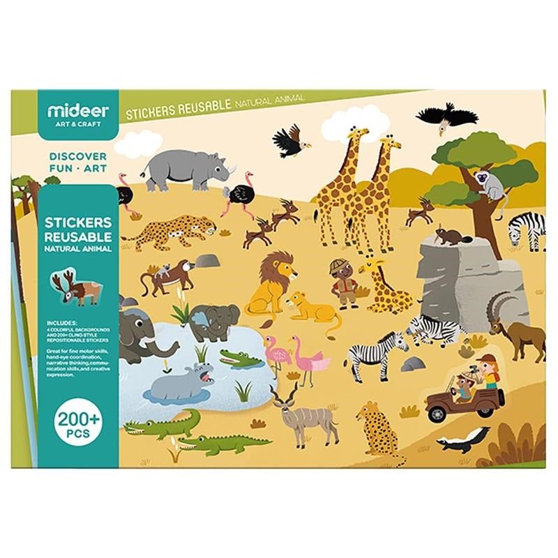 Mideer Animals Reusable Stickers MD - 1015 - Colorland Toys
