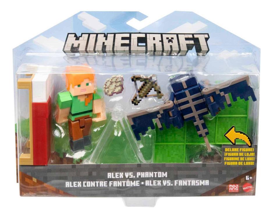 Minecraft Craft - A - Block Action Figure - Alex Vs Phantom HGN27/GTT53 - Colorland Toys