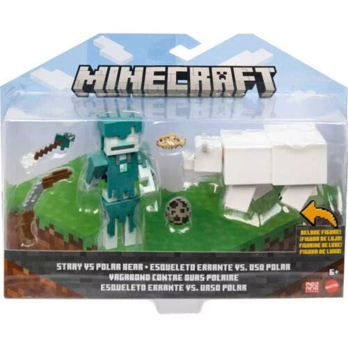 Minecraft Craft - A - Block Action Figure - Stray Vs Polar Bear HGN28/GTT53 - Colorland Toys