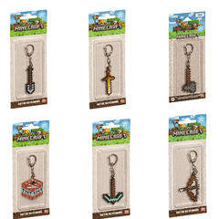 Minecraft Metal Keychains Asst MC6010 - Colorland Toys