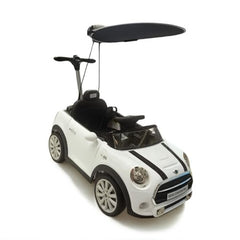 Mini Cooper Push Car with Sun Shade White 3636C — Toddler Walker Car - Colorland Toys