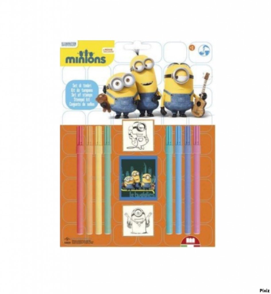 Minions Stamp Set 11pcs 26896 - Colorland Toys