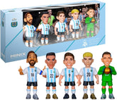 MINIX Football Stars 5-Pack Action Figures – Messi, Lautaro, Álvarez, Mastantuono, Martinez (12cm) - Colorland Toys