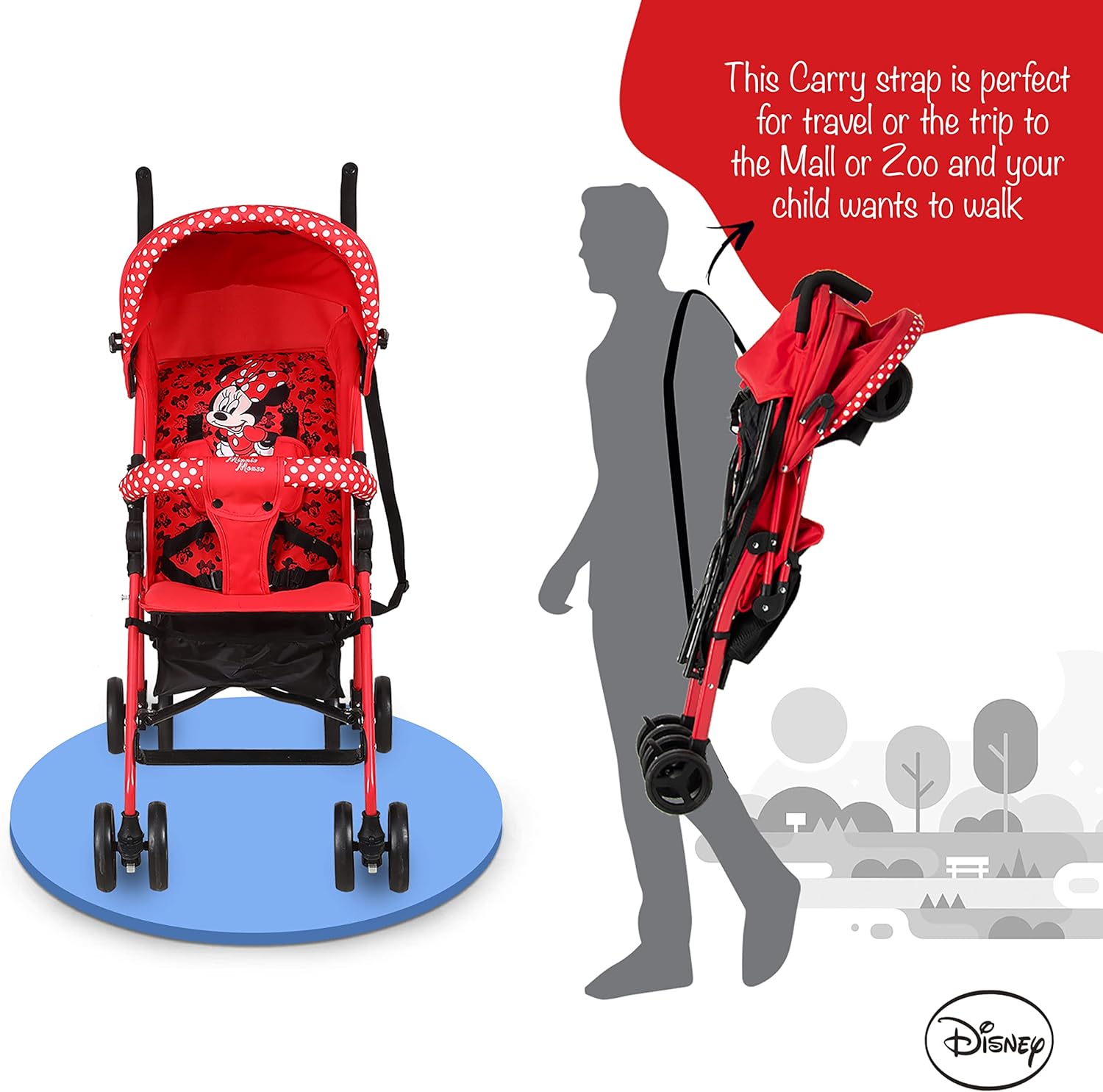 Minnie Buggy Stroller B801C - Colorland Toys