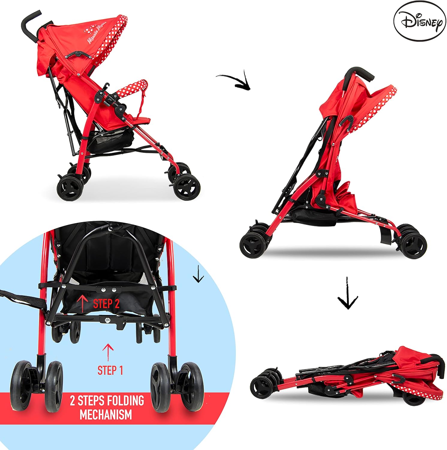 Minnie Buggy Stroller B801C - Colorland Toys