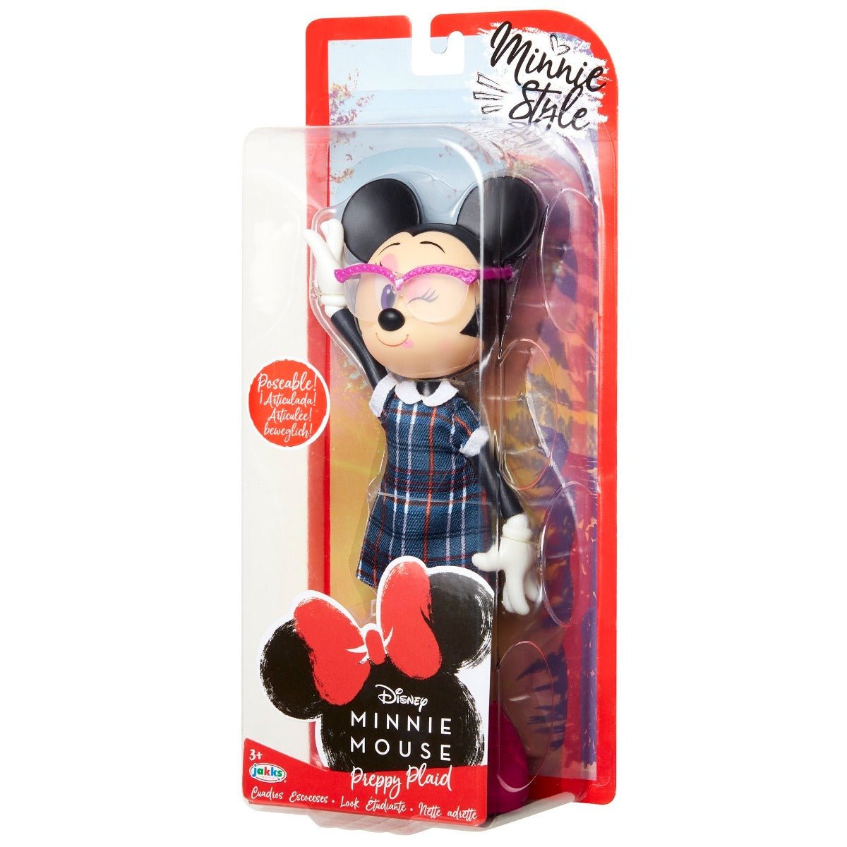 Minnie Style Preppy Plaid Fashion Doll 20054 - Colorland Toys