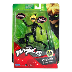 Miraculous Ladybug 12cm Doll - Cat Noir with Battle Wings 50403 - Colorland Toys