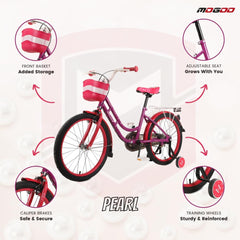 Mogoo Bicycle 16 Pearl Purple - Colorland Toys