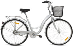 Mogoo Bicycle 26 Brooklyn Silver - Colorland Toys