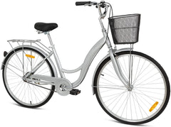 Mogoo Bicycle 26 Brooklyn Silver - Colorland Toys