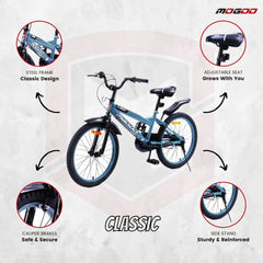 Mogoo Classic 20" Kids Bicycle – Grey - Colorland Toys