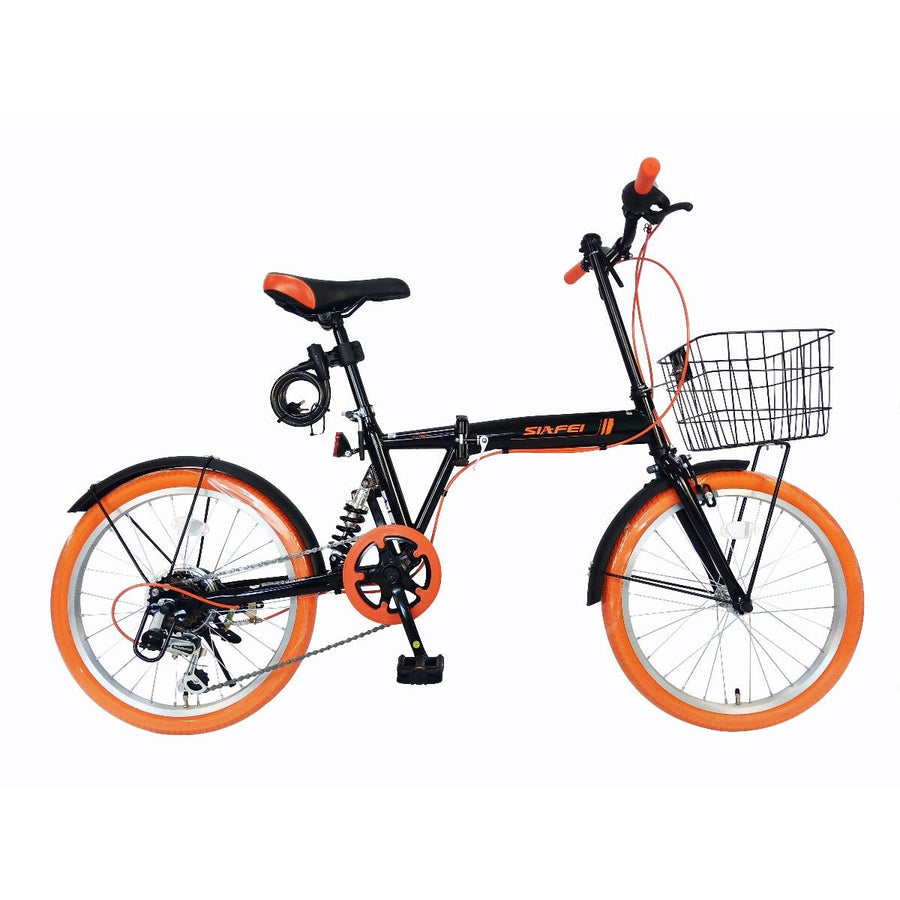 Mogoo Siafei 6 Speed Folding Bike 20 Inch Black