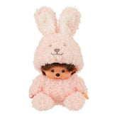 Monchhichi Sitting Fluffy Bunny Pink Plush 20cm M-245758 - Colorland Toys