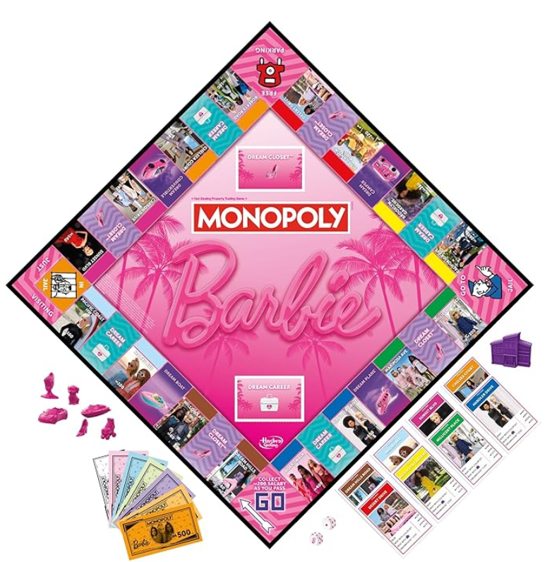 Monopoly Barbie Edition Board Game - Colorland Toys