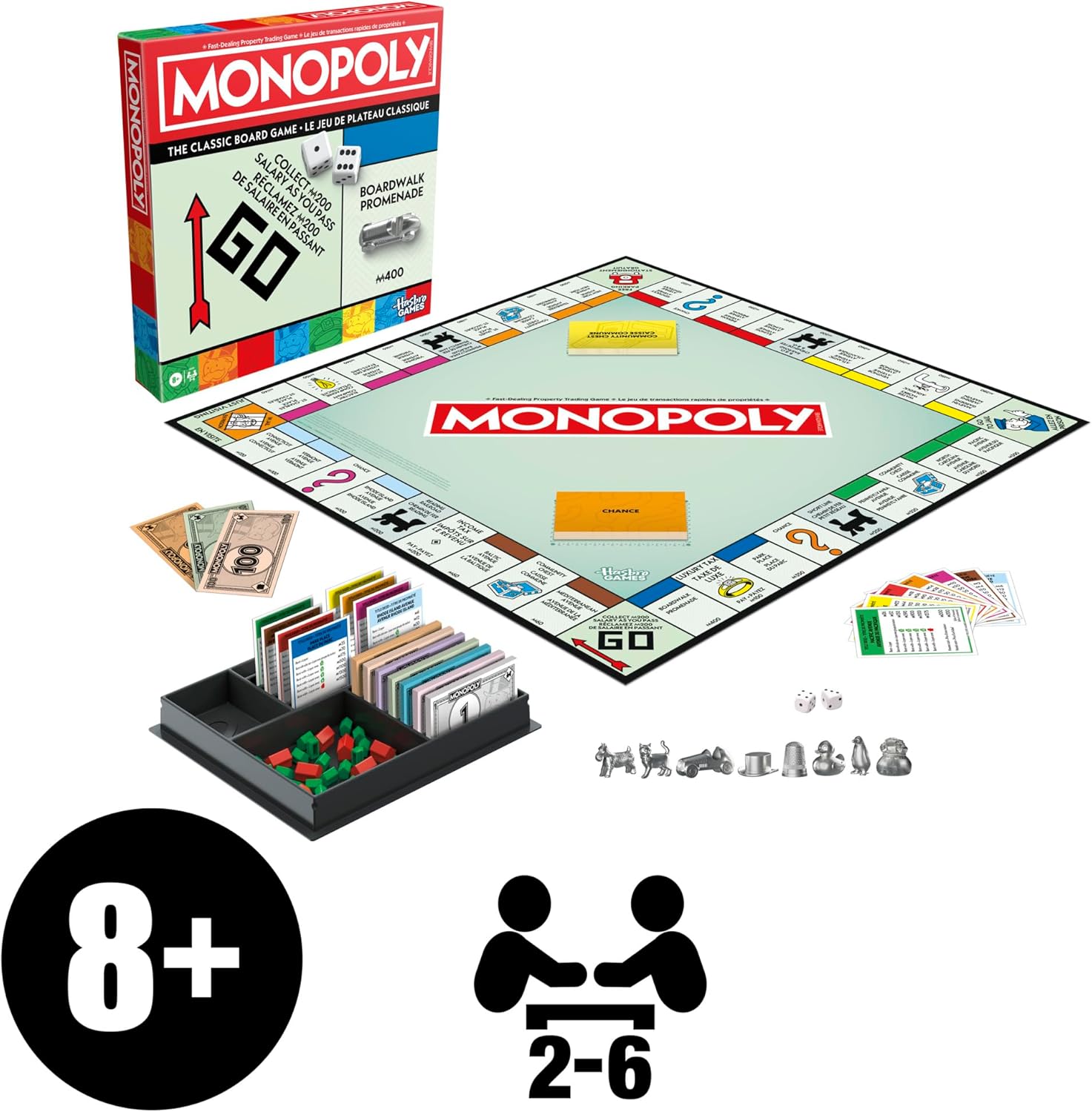 Monopoly Classic Refresh G0009EF1 - Colorland Toys