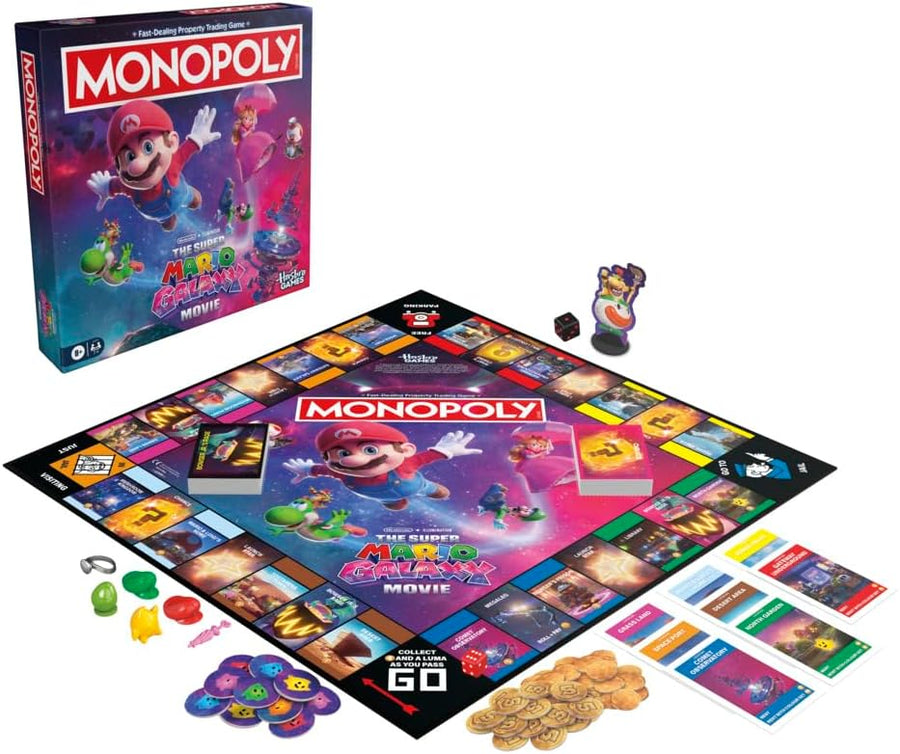 Monopoly: Super Mario Galaxy Movie Edition Board Game