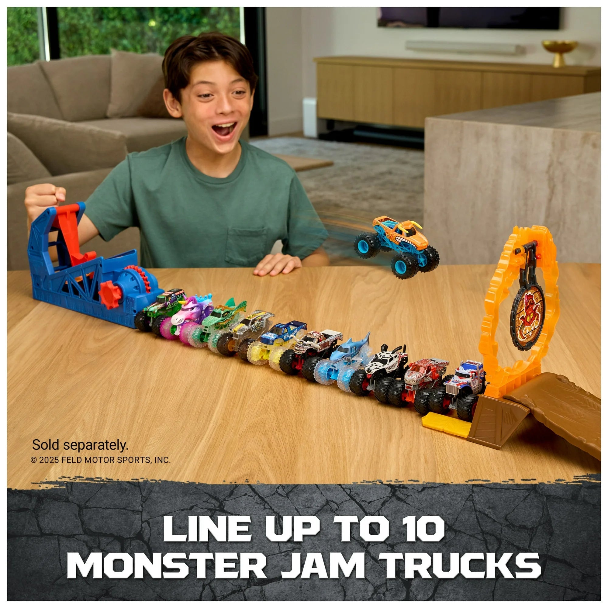 Monster Jam 1:64 Scale Long Jump Playset 6073252 - Colorland Toys