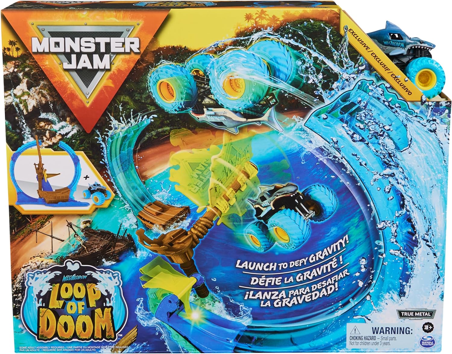 Monster Jam Loop Of Doom Stunt Playset 6070018 - Colorland Toys