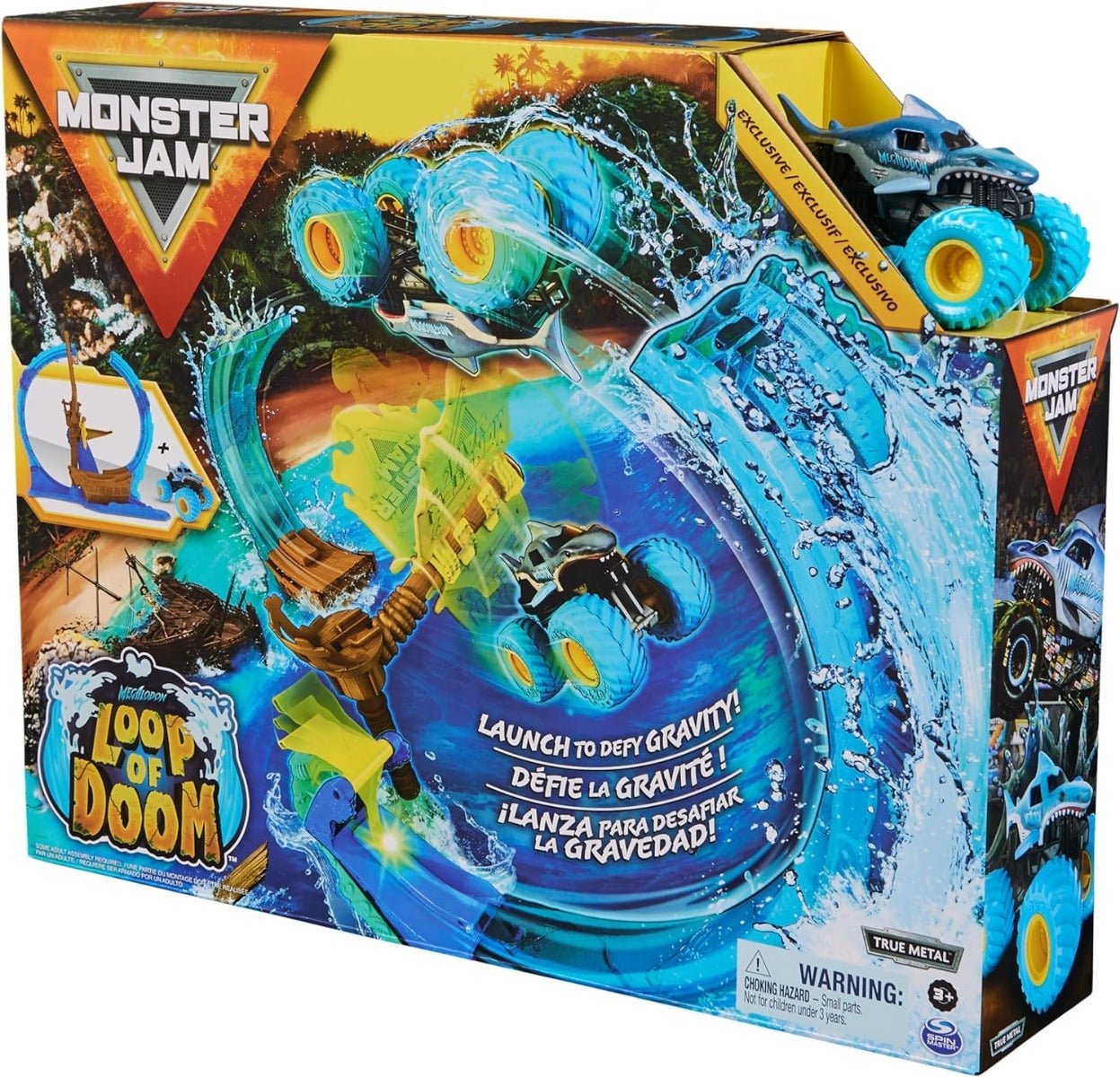 Monster Jam Loop Of Doom Stunt Playset 6070018 - Colorland Toys