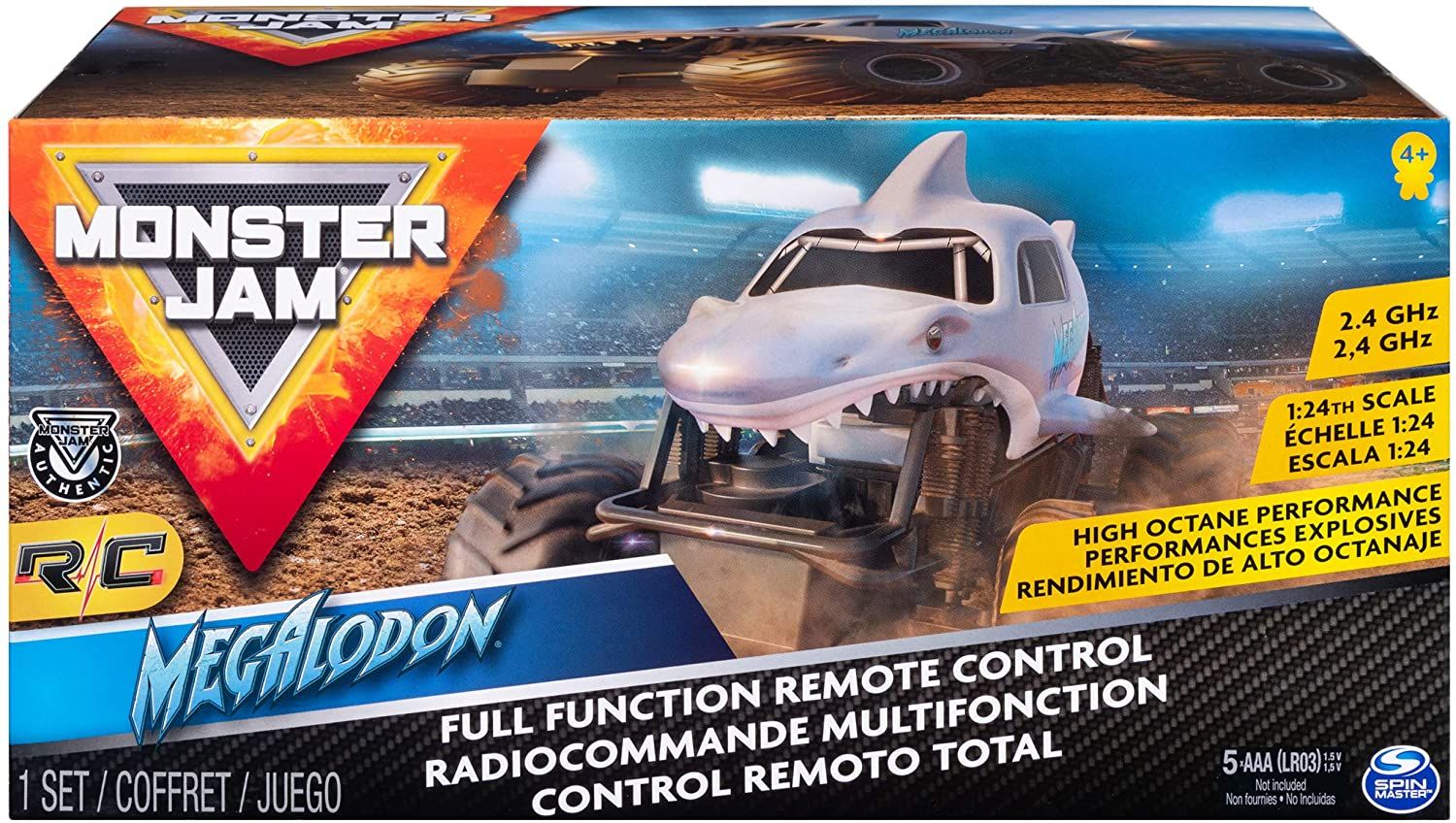 Monster Jam RC 1:24 Megalodon Truck 6044952 - Colorland Toys