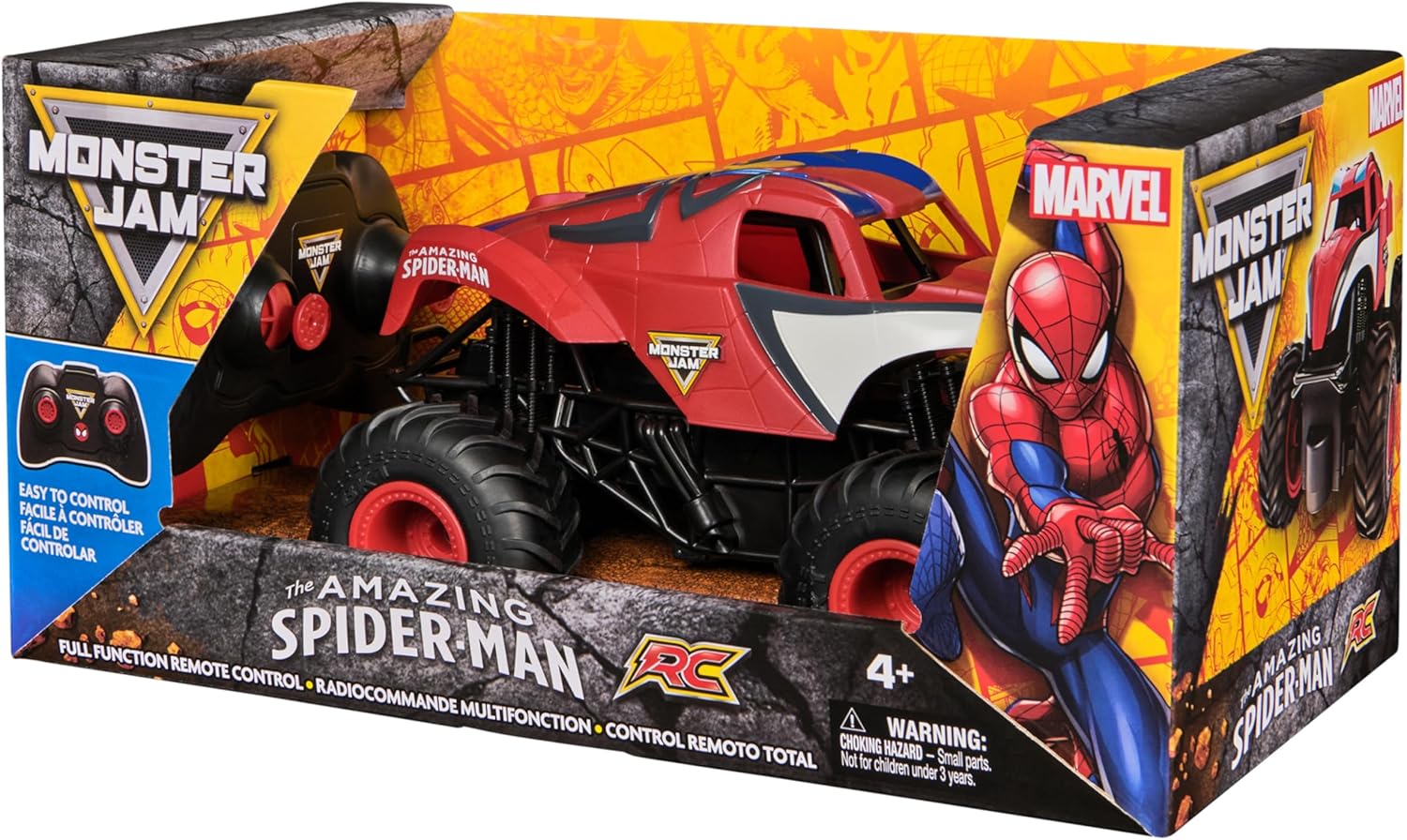 Monster Jam RC 1:24 Scale Spiderman 6073723 - Colorland Toys