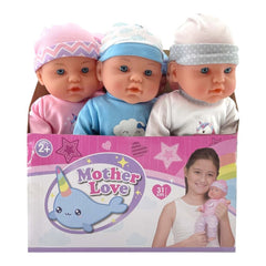 Mother Love Soft Baby Doll Asstd. 31cm 8820 - Colorland Toys