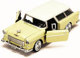 Motor Max 1955 Chevy Bel Air Nomad, Yellow, 1/24 Diecast Car - Colorland Toys