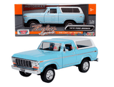 Motor Max 1978 Ford Bronco Blue 1:24 Series 79373 - Colorland Toys