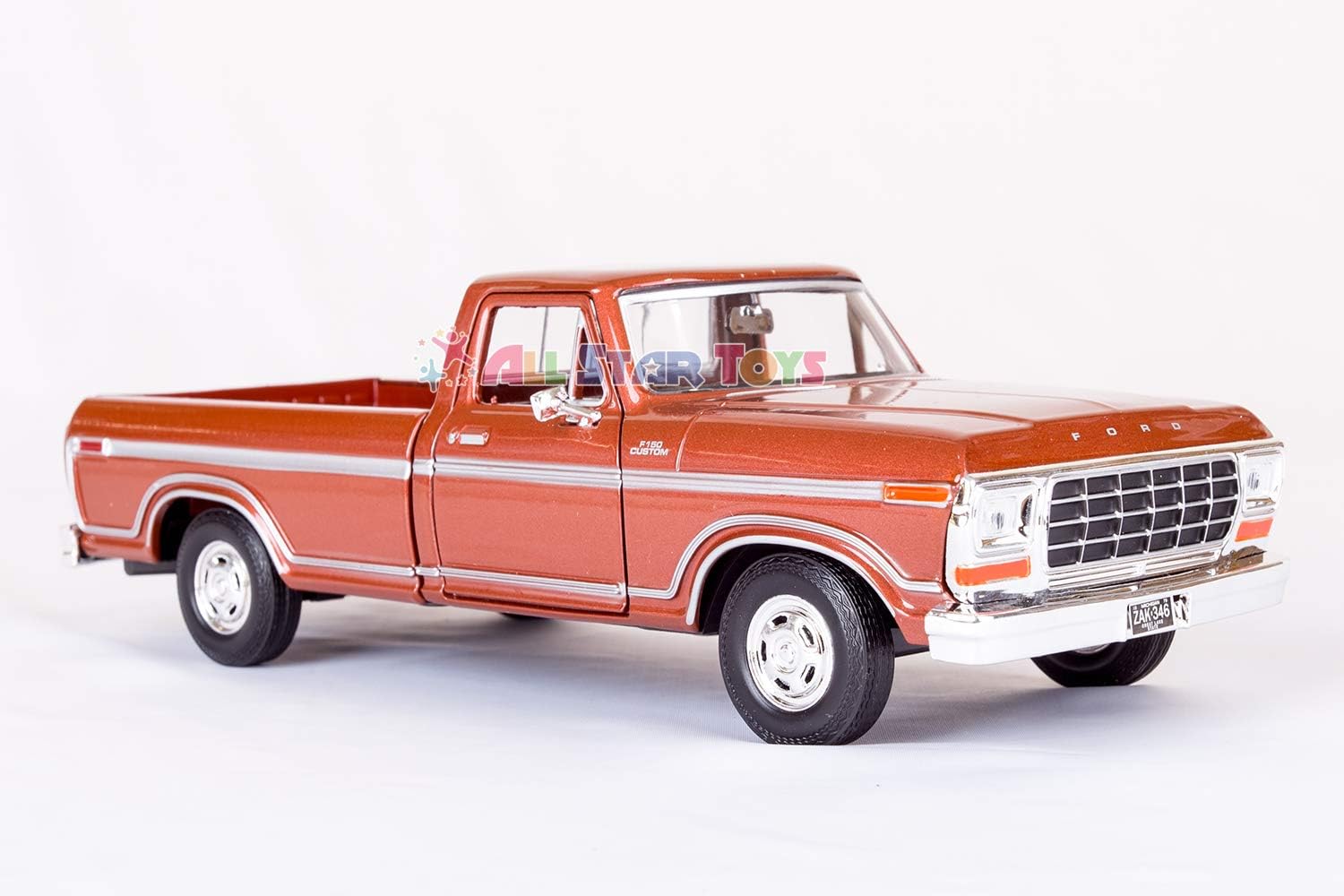 Motormax 1979 Ford F-150 Pickup Truck 1/24 Diecast Model Car, Brown - Colorland Toys