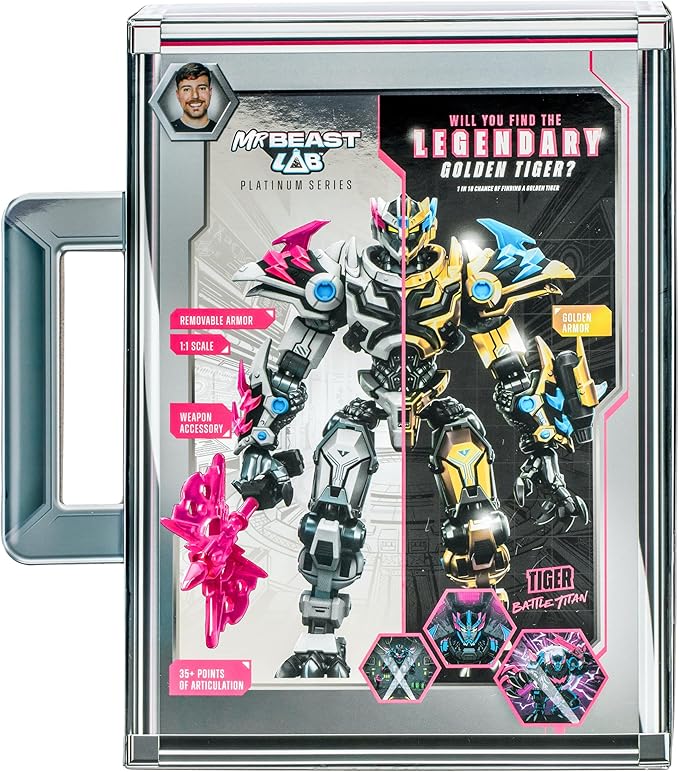 Mrbeast Lab Platinum Series Collector Figure Tiger 24806 - Colorland Toys