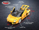 MSZ Lamborghini Aventador Roadster 1:24 68274A - Colorland Toys